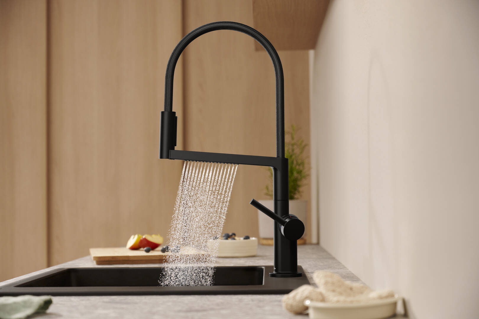 Fermer : Mitigeur de cuisine Semi-Pro  3 jets