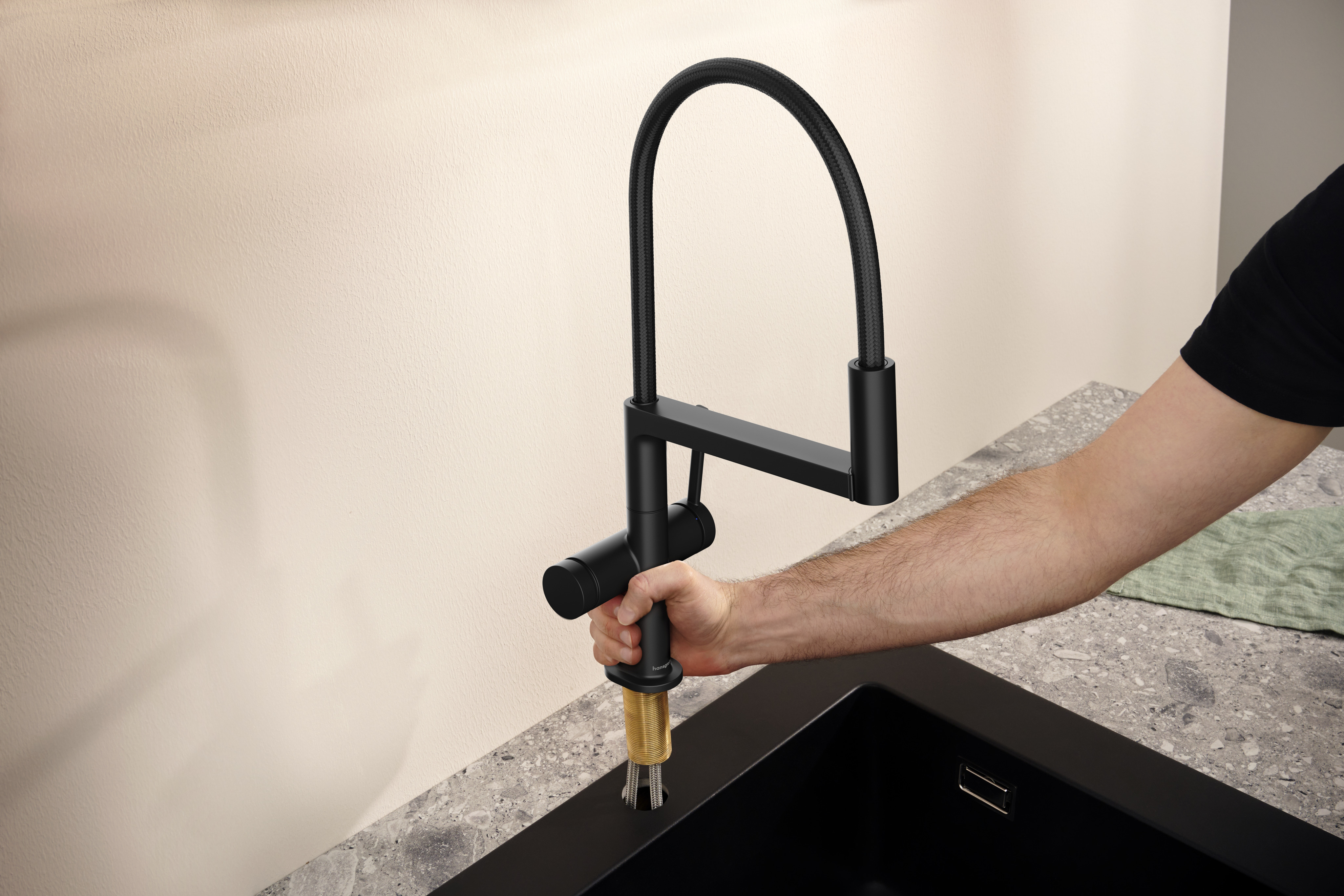 Fermer : Mitigeur de cuisine Semi-Pro  3 jets