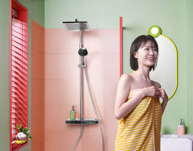放大: Showerpipe 240 1jet grade 2 with bath thermostat ShowerTablet Select 360 5