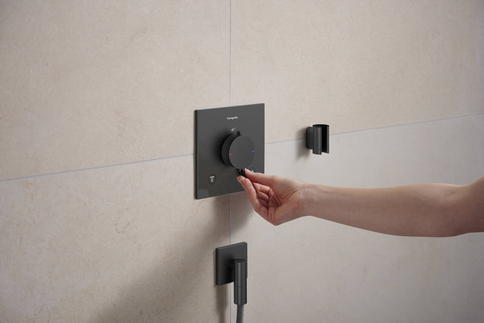 Close-up: Duschhållare 1