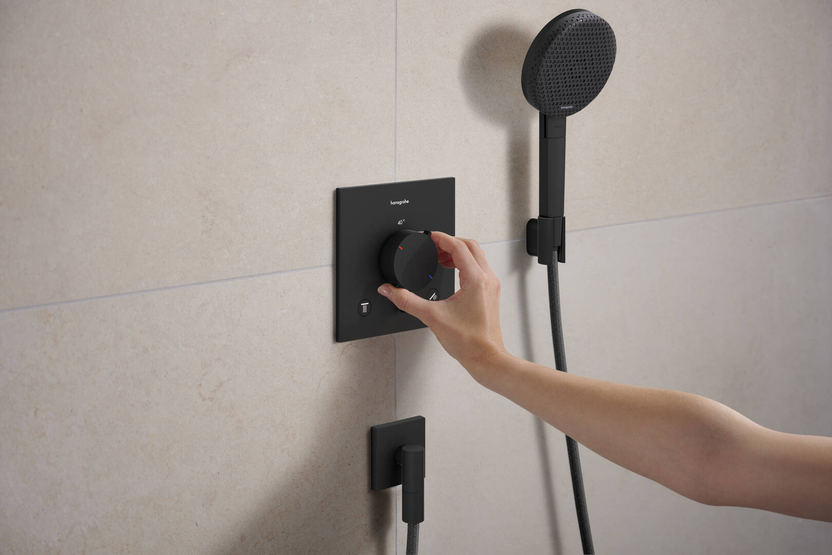 Close-up: Duschhållare 3