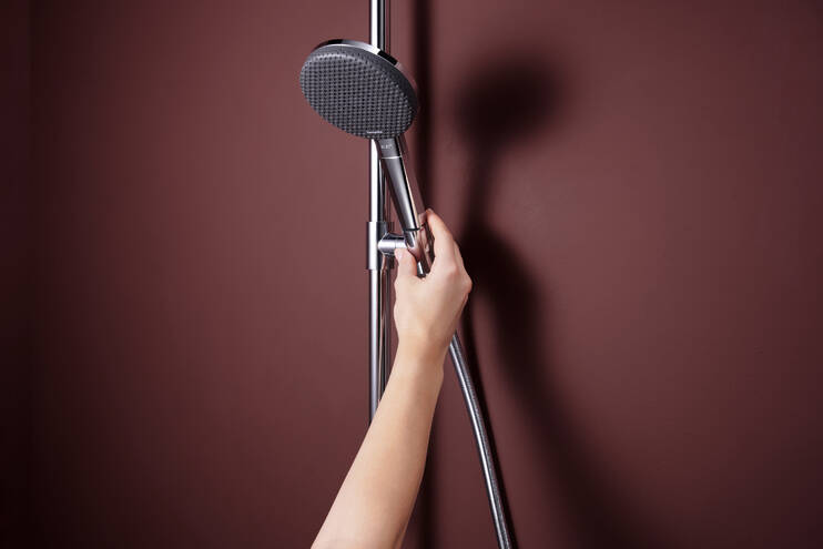 Close-up: Showerpipe 300 1jet EcoSmart med termostat 2