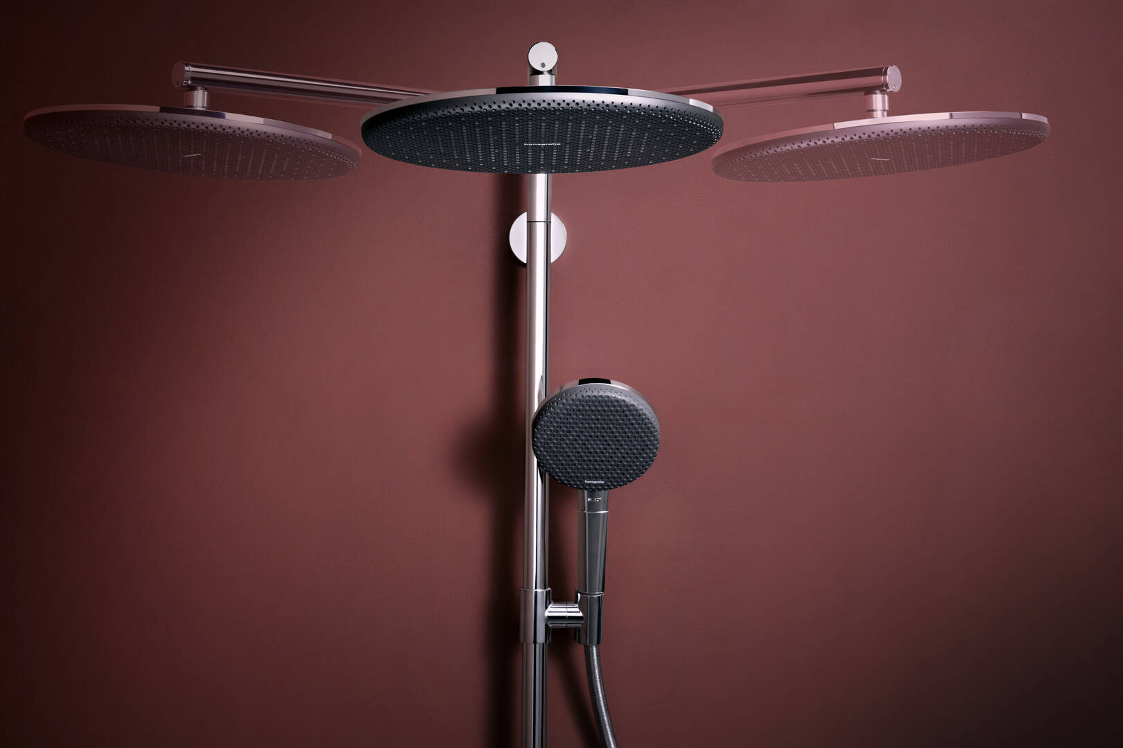 Close-up: Showerpipe 300 1jet EcoSmart med termostat 1