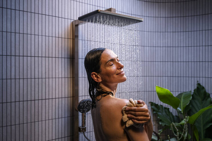 Close-Up: Showerpipe 210/340 1jet EcoSmart mit ShowerSelect Comfort 1