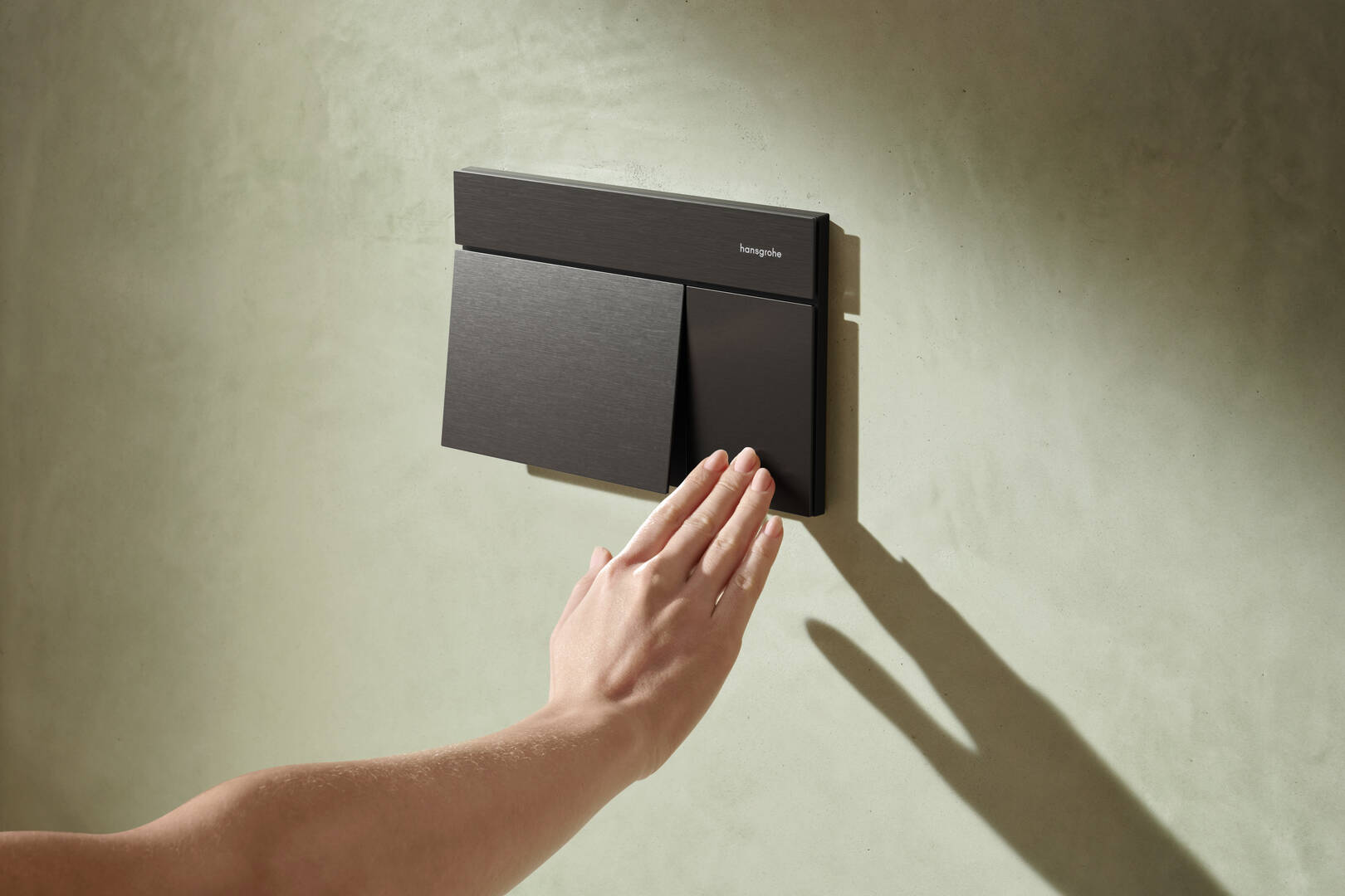 Close-Up: Betätigungsplatte für 2-Mengen-Spülung 1