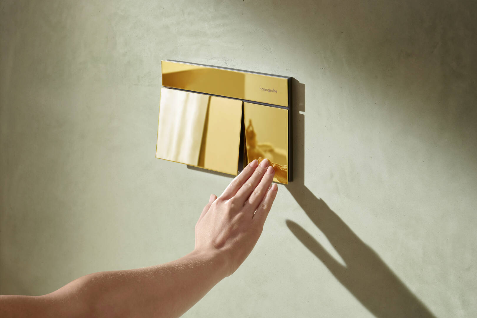 Close-Up: Betätigungsplatte für 2-Mengen-Spülung 2