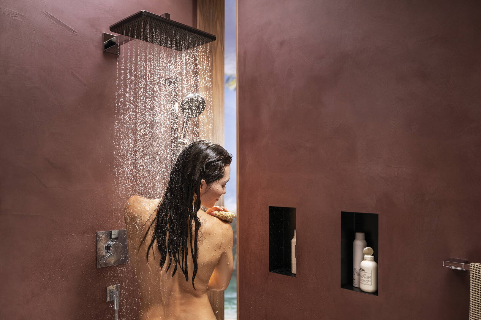 Close-up: Overhead shower 210/340 1jet EcoSmart 2