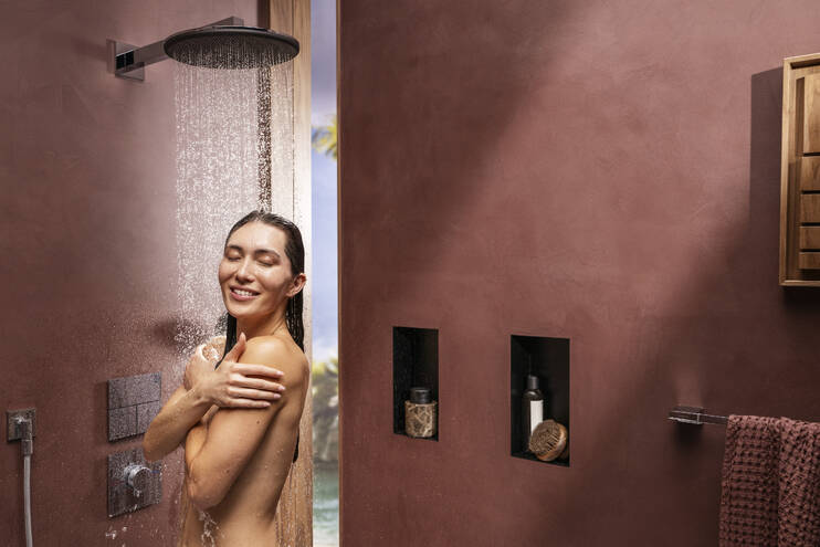 Detailný pohľad: Horná sprcha 300 2jet so sprchovým ramenom 4