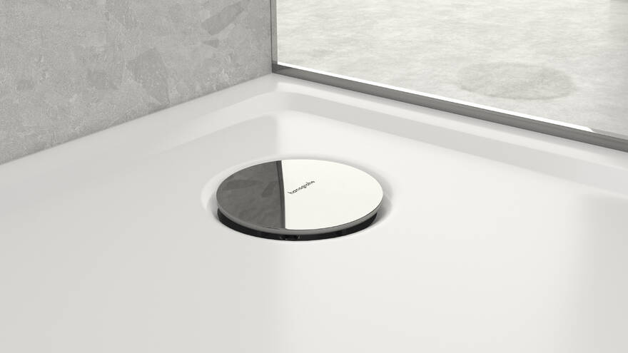 Close-up: Finish set waste set for shower tray 1