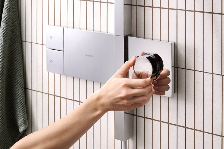 Close-up: Showerpipe 300 1jet met ShowerSelect Comfort 3