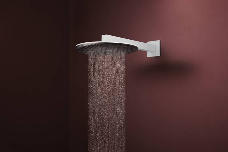 Close-up: Overhead shower 300 2jet with shower arm 2