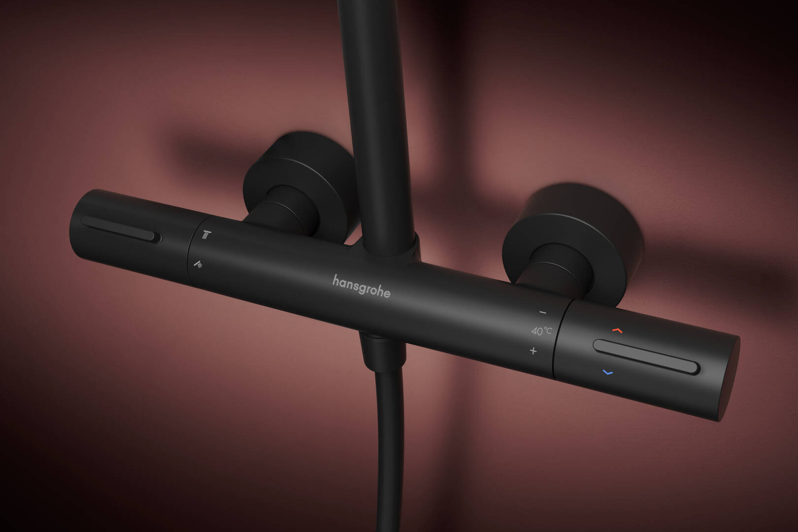 Close-up: Showerpipe 300 1jet EcoSmart+ with Ecostat Element 4