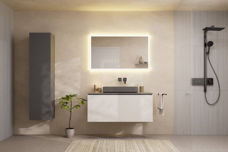 Primer plano: Lavabo tipo bol 650/400 sin orificio para grifo y rebosadero 1