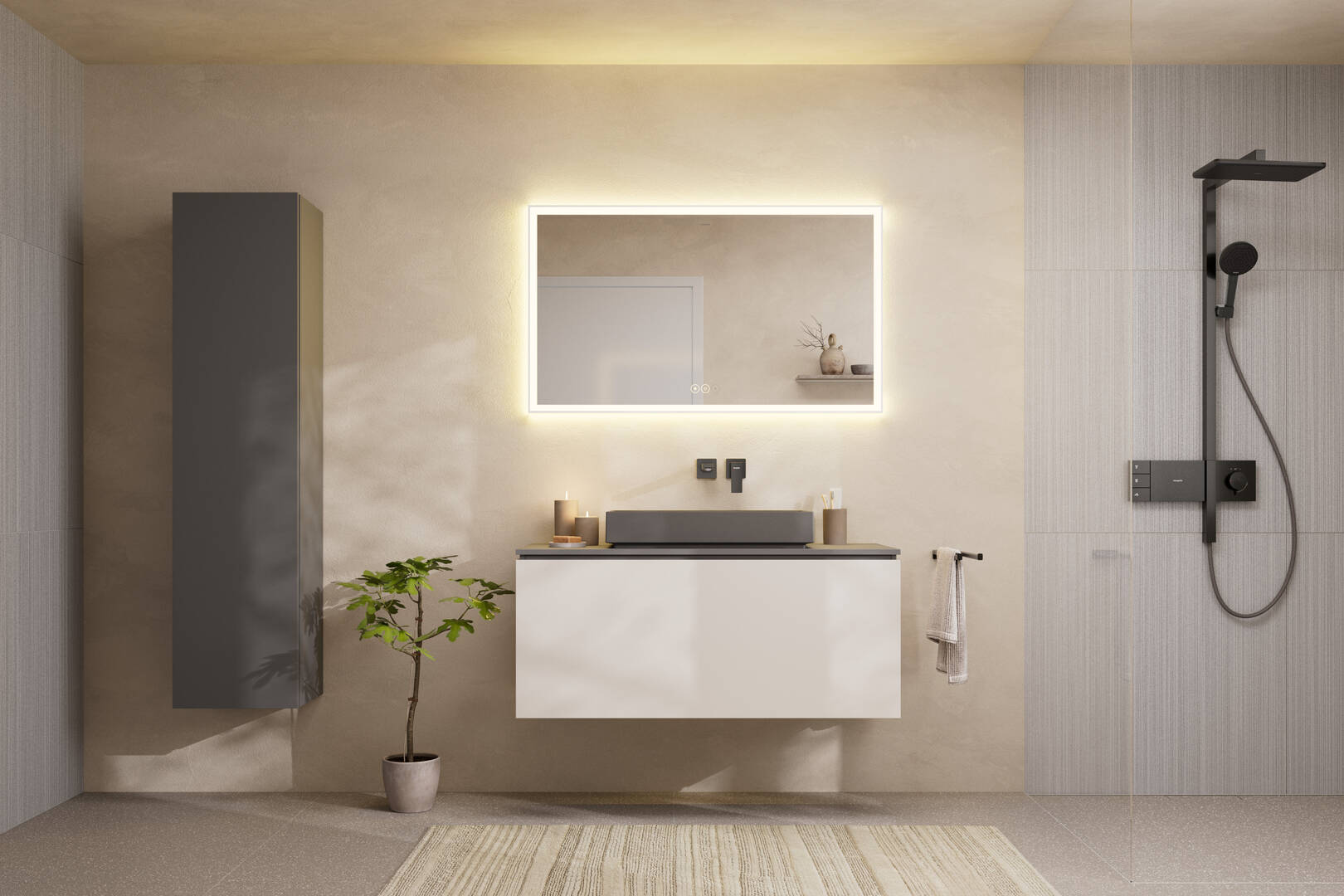 Primer plano: Lavabo tipo bol 650/400 sin orificio para grifo y rebosadero 1