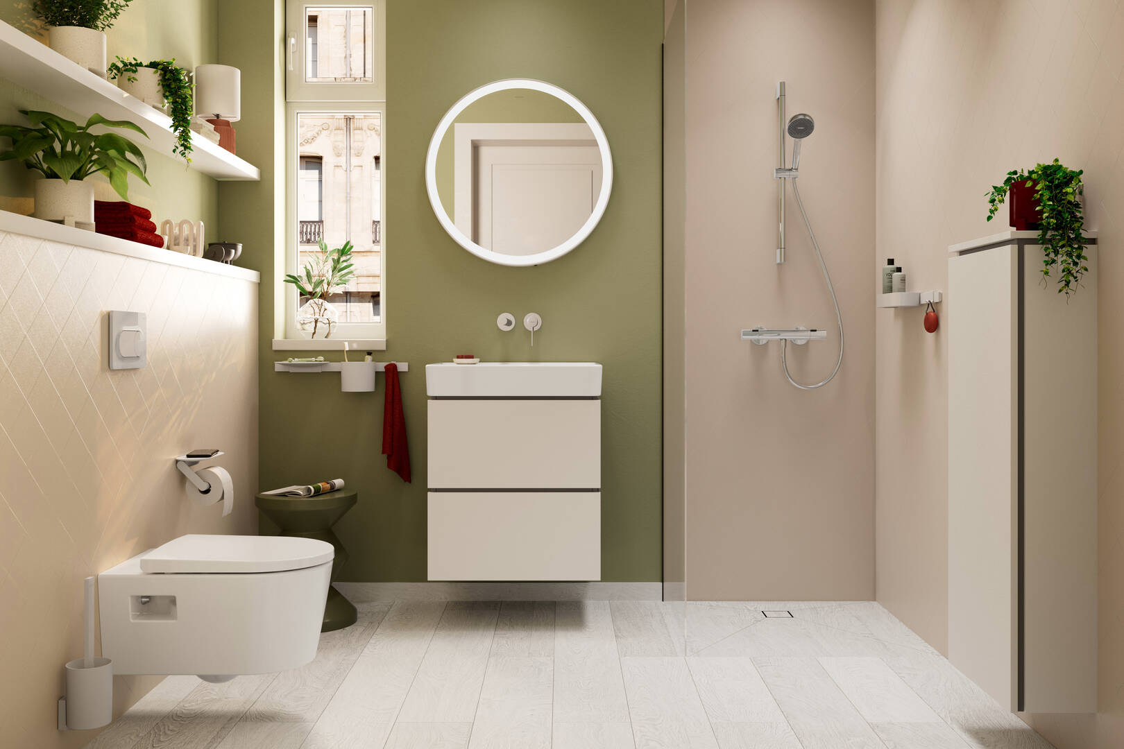 Close-Up: Brauseset 95 1jet EcoSmart mit Brausestange 65 cm 2