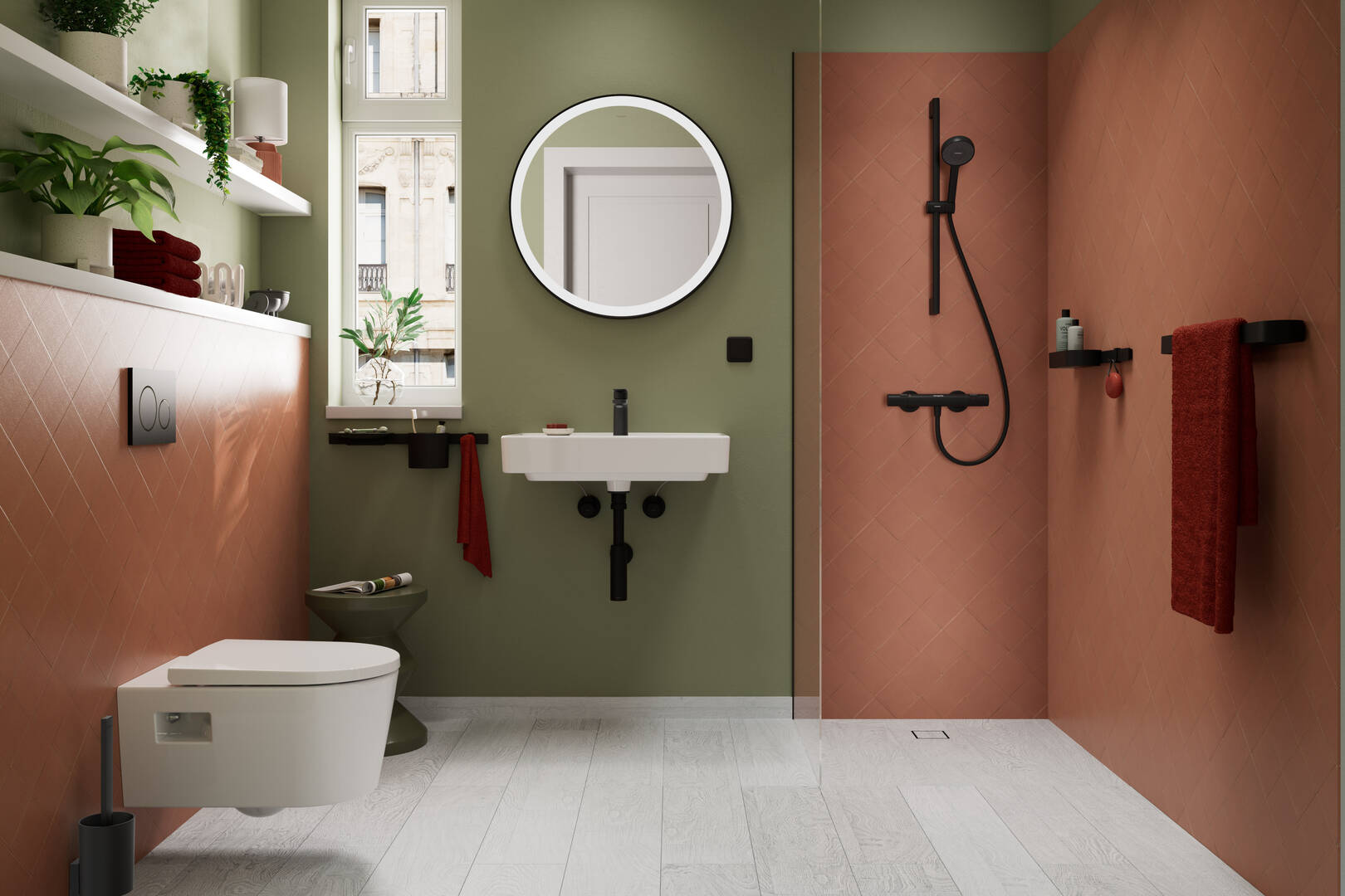 Close-up: doucheset 95 1jet EcoSmart met glijstang 65 cm 2