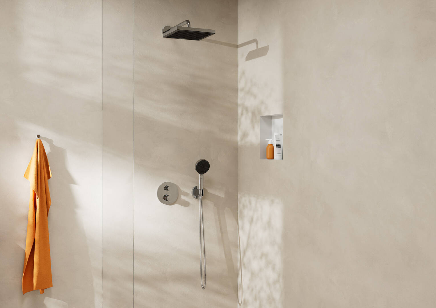 Close-up: Shower arm 38.9 cm 2