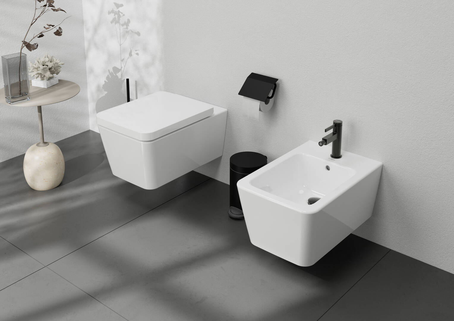 Primo piano: Miscelatore monocomando bidet con piletta push-open 1