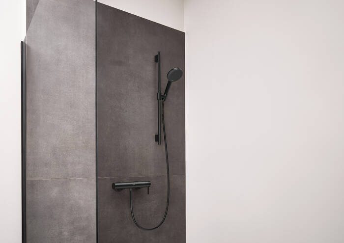 Close-up: Shower set 125 3jet EcoSmart with shower bar Unica S Puro 65 cm 5