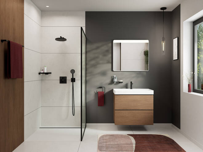 Close-up: Wash basin 800/480 with tap hole and without overflow  SmartClean