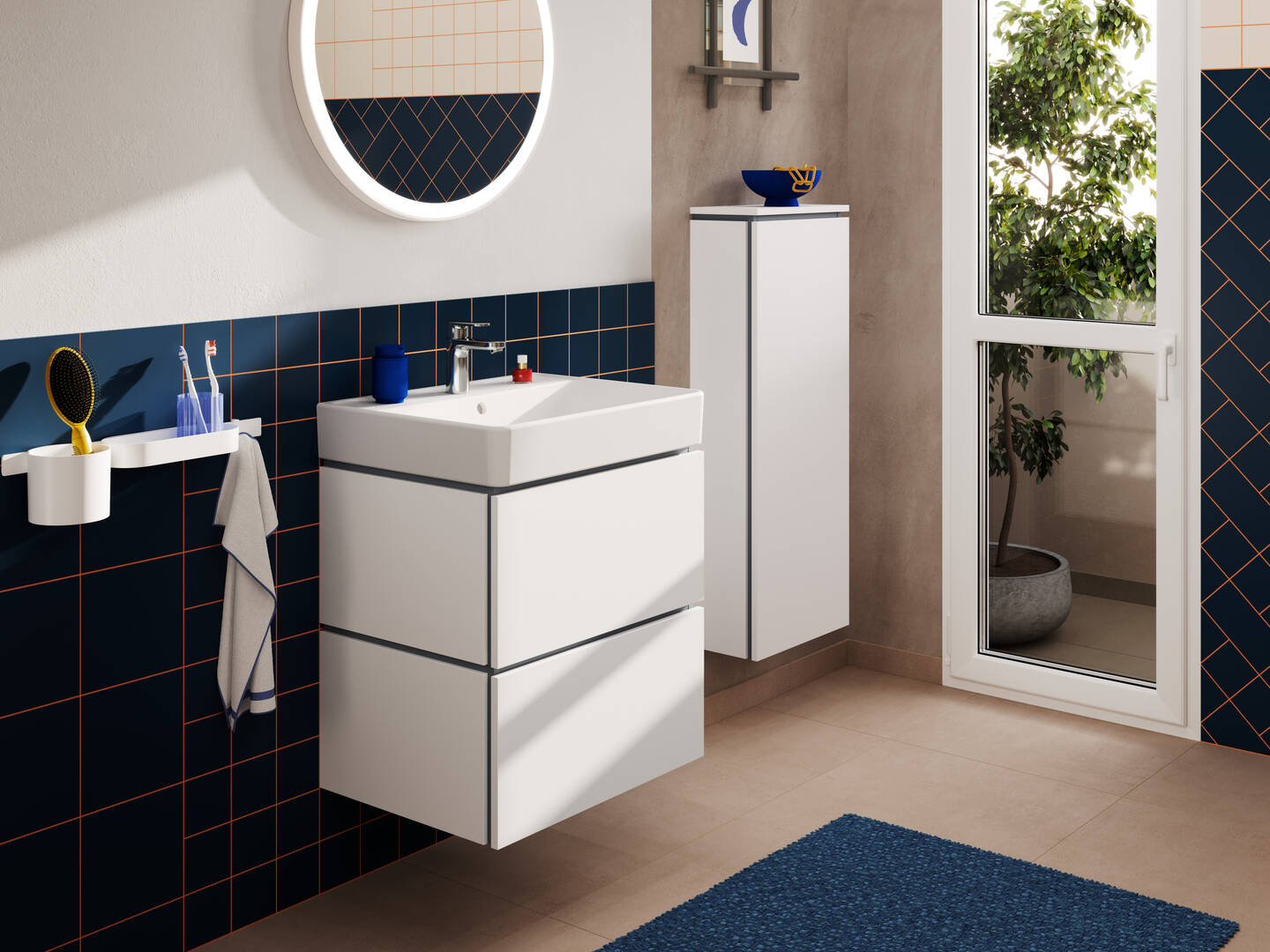 Fermer : Mitigeur de lavabo 100 avec tirette et vidage synthétique 2