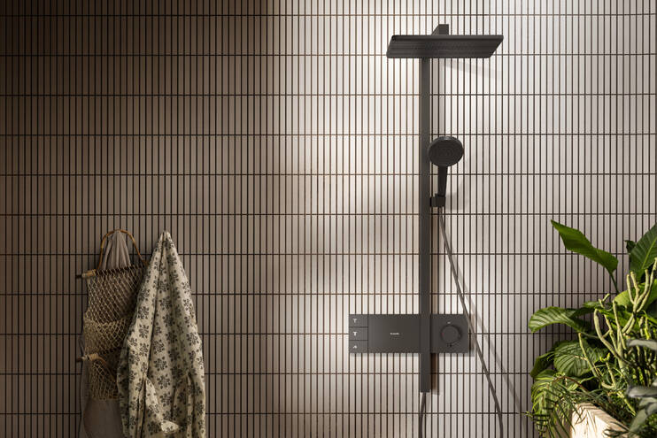 Close-Up: Showerpipe 210/340 2jet EcoSmart mit ShowerSelect Comfort 1