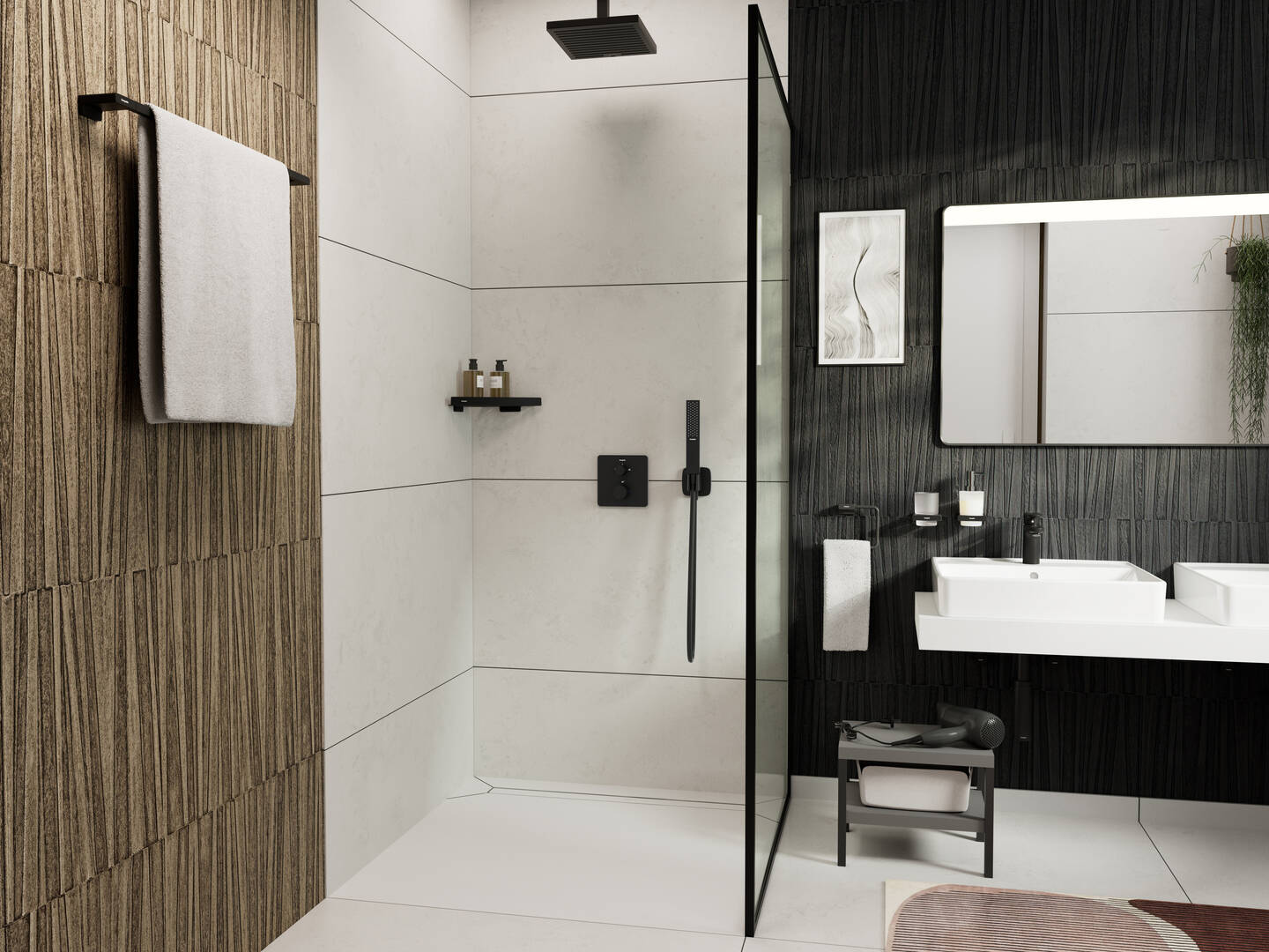 Close-up: Textile shower hose 125 cm 3