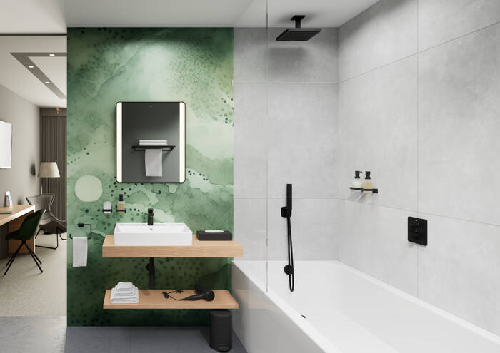 Close-up: Basic set for waste and overflow set for bathtubs 15