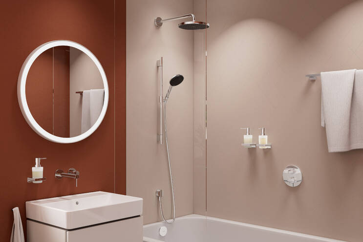 Close-up: Basic set for waste and overflow set for bathtubs 14