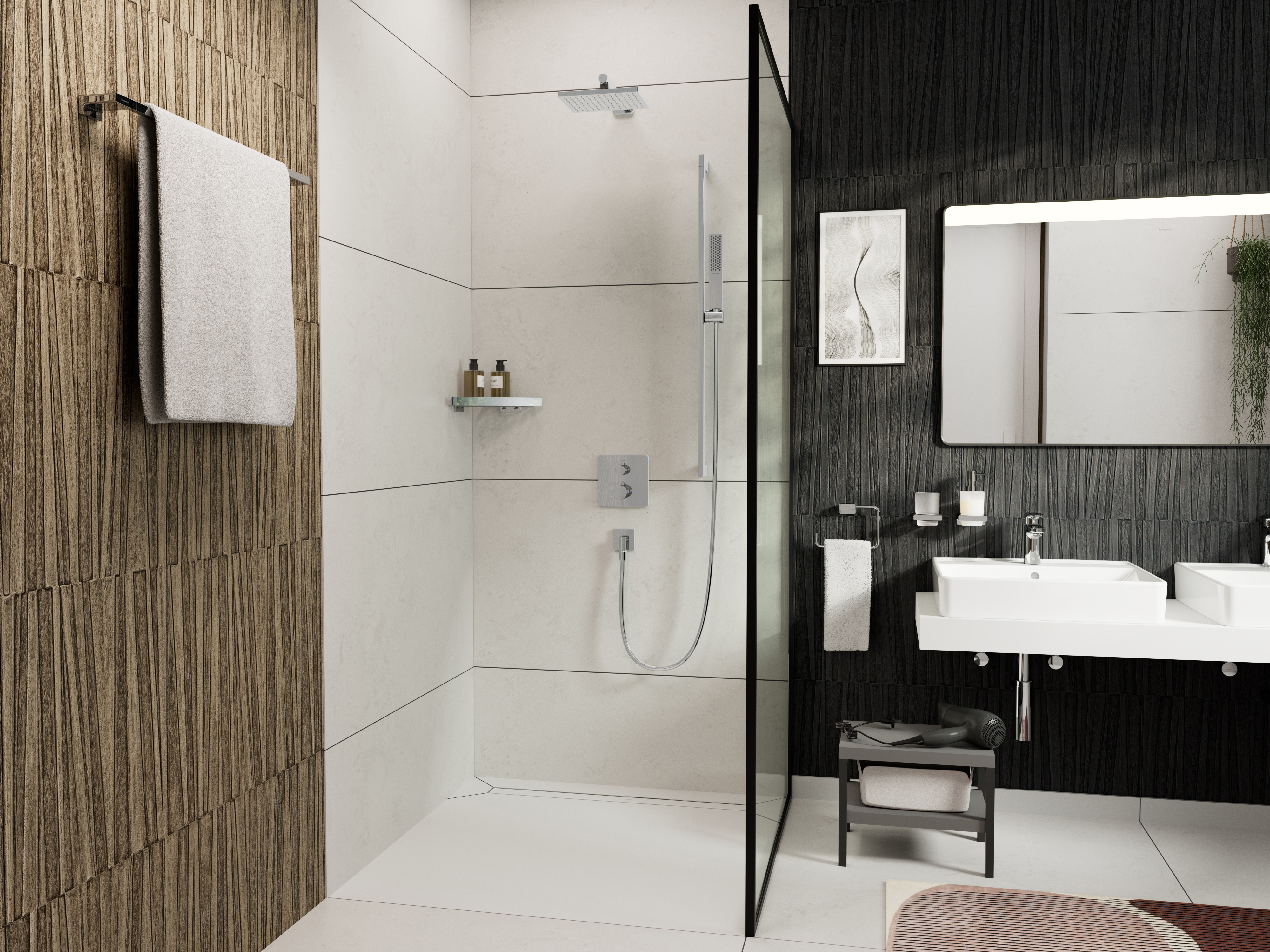 Close-up: Shower arm 24 cm 2