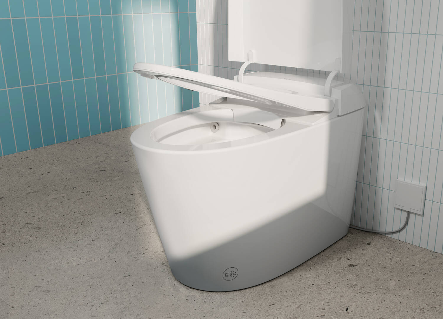 Close-up: Floorstanding eToilet 305 Basic 3