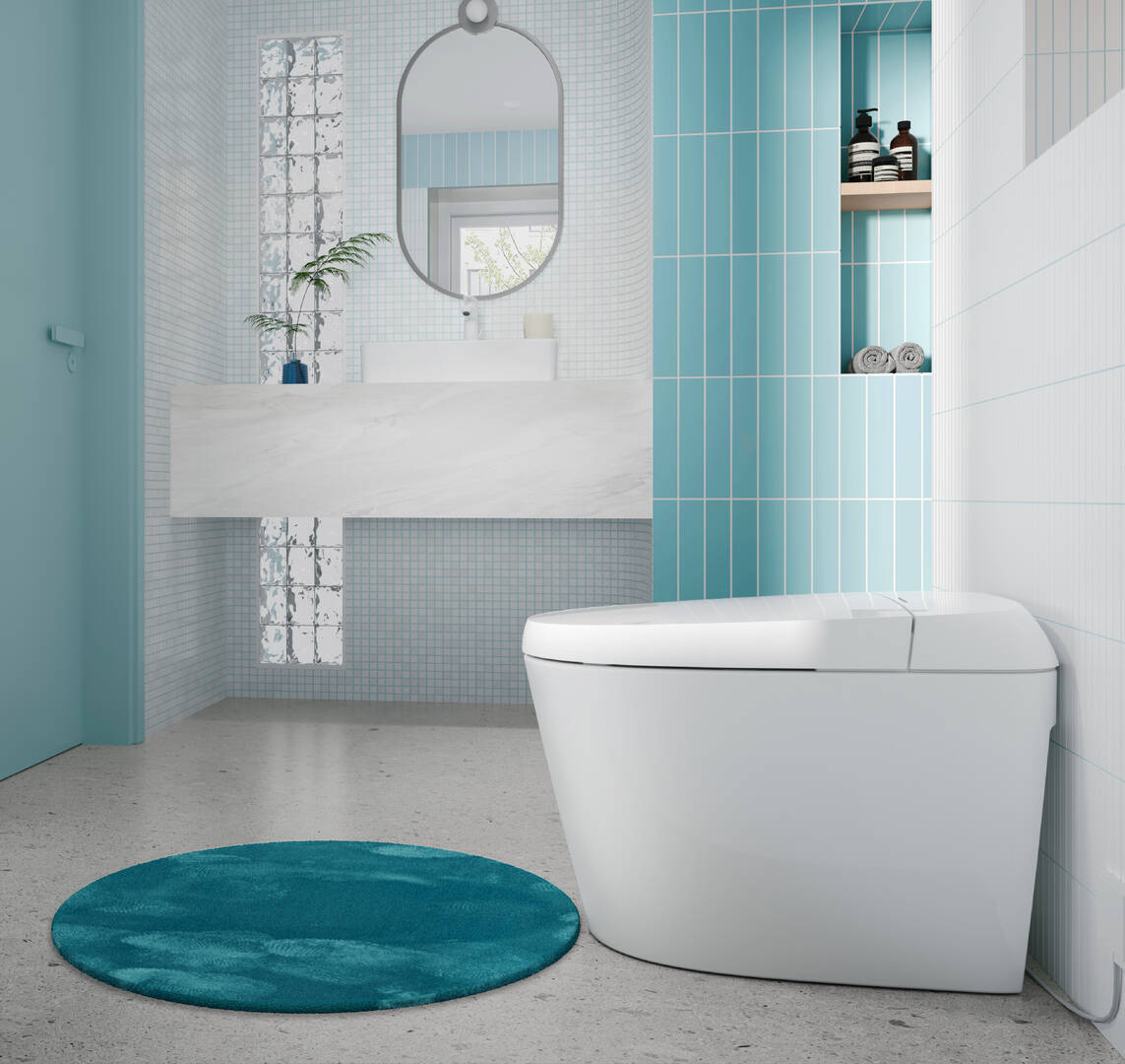 放大: Wash bowl 600/440 with tap hole and overflow  SmartClean