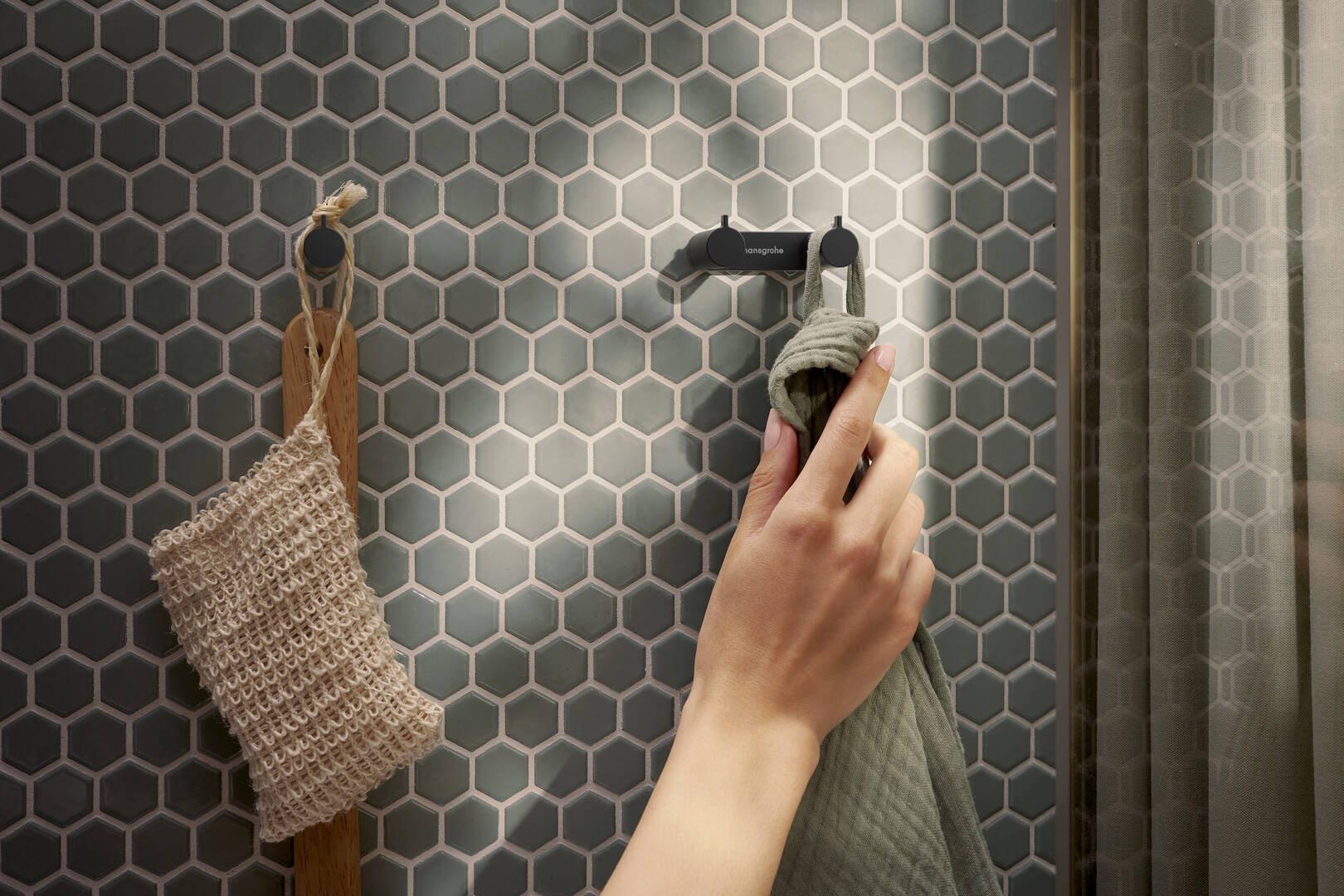 Close-up: Towel hook double 1