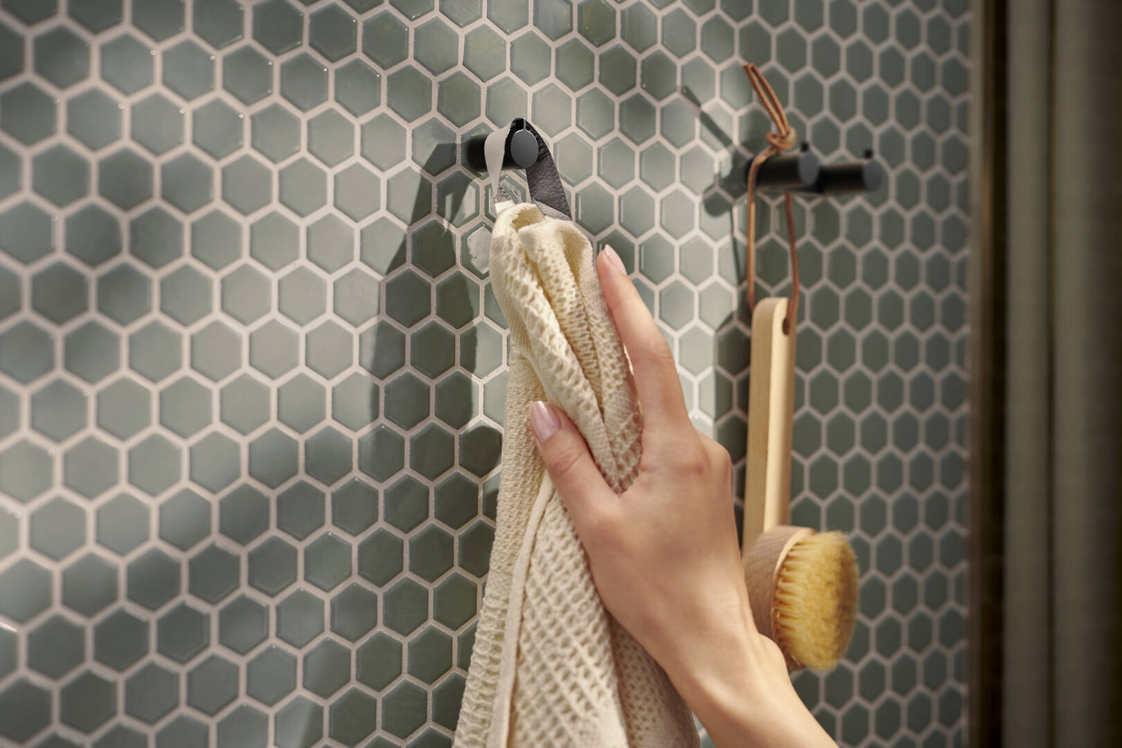 Primer plano: Gancho para toalla 1