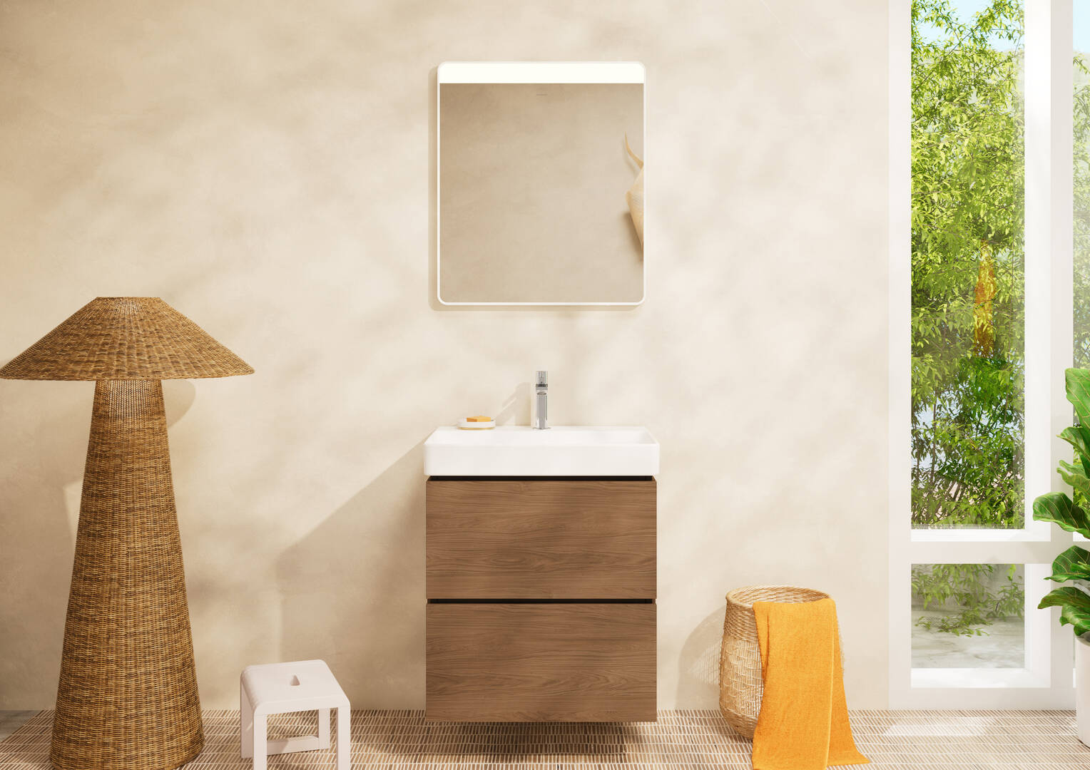 Fermer : Lave-mains à poser meulé 500/480 avec trou pour robinetterie  sans trop-plein