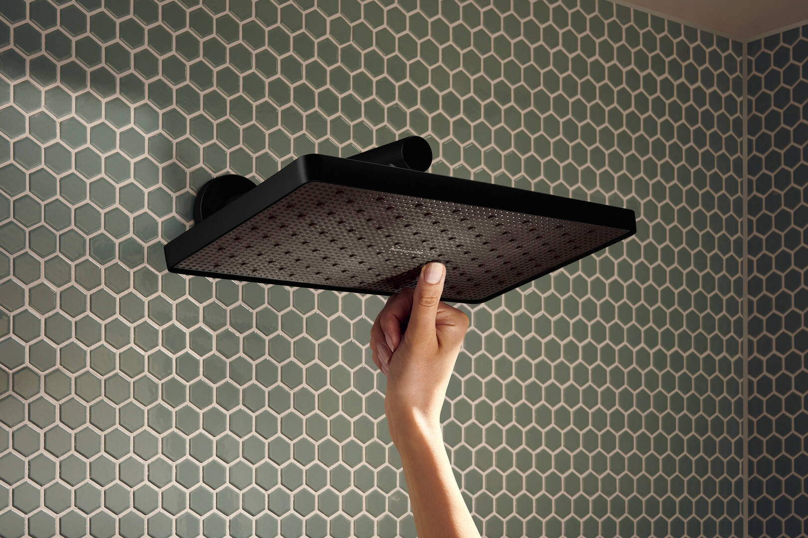 Close-up: Overhead shower 290/180 1jet EcoSmart 3