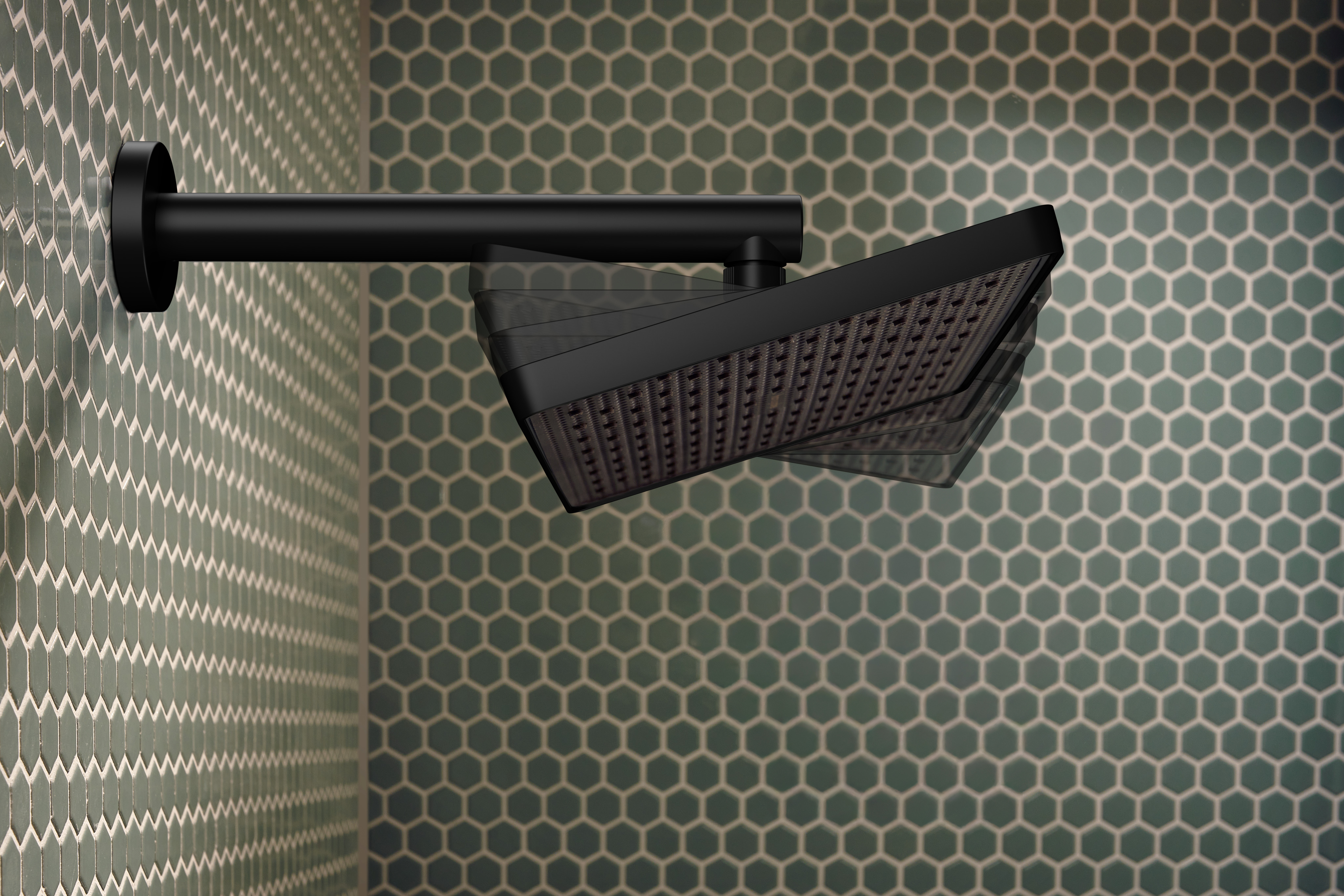 Close-up: Overhead shower 290/180 1jet EcoSmart 4