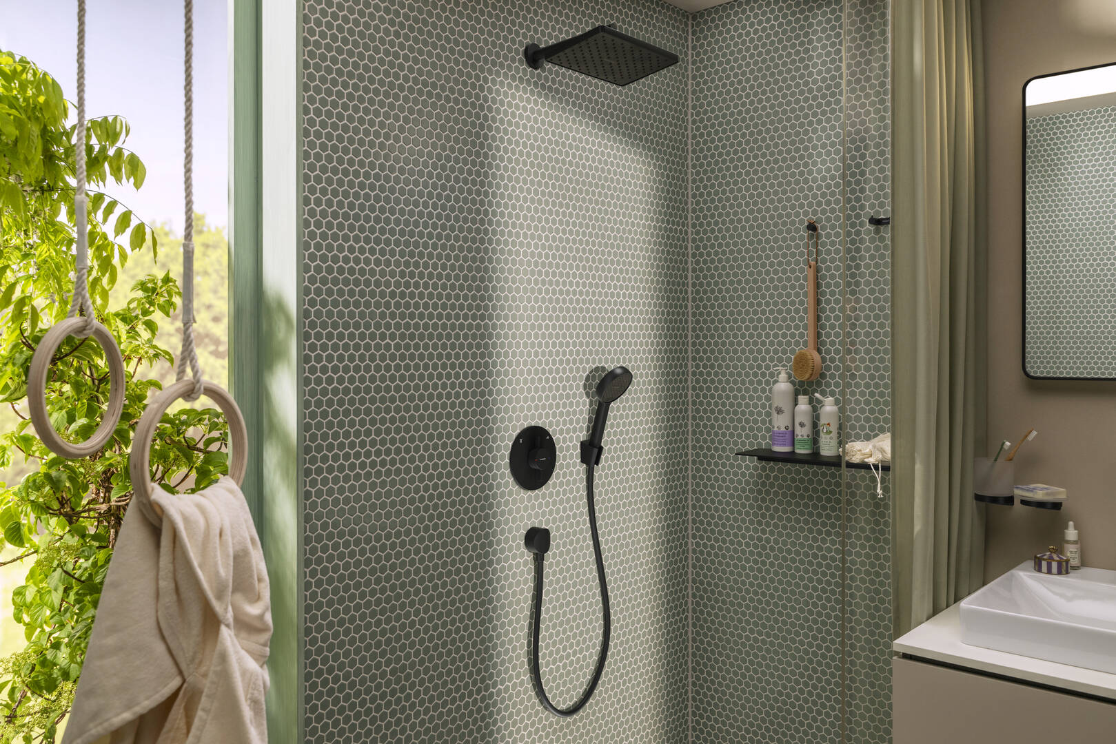 Close-up: käsisuihku 95 2jet EcoSmart+ 2