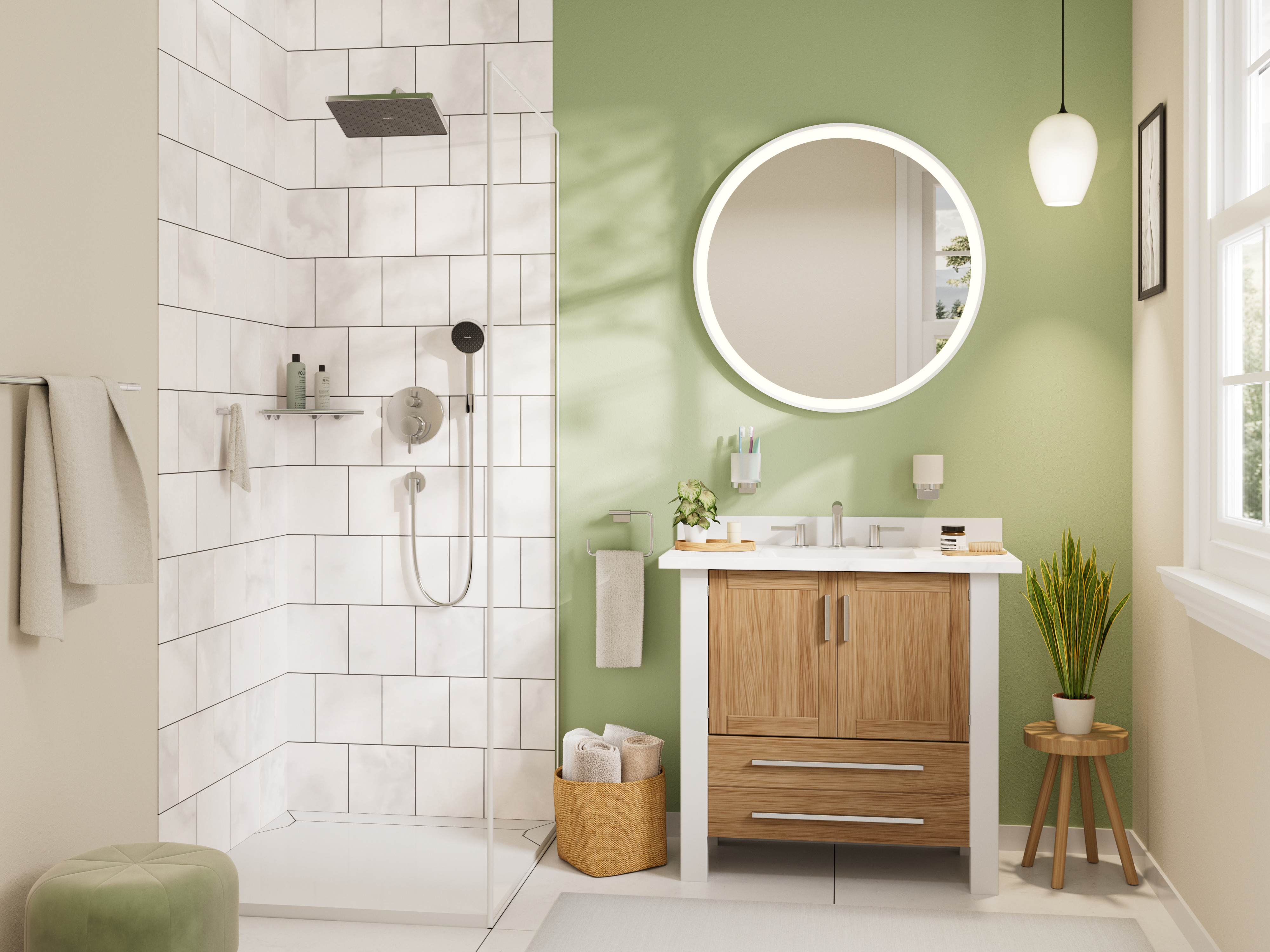 Close-up: Showerhead 290 x 180 1-Jet  1.75 GPM