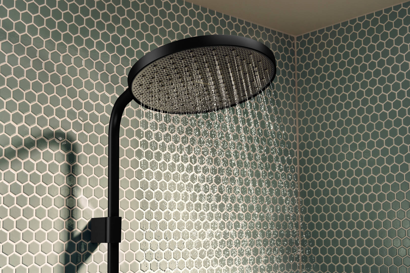 Primo piano: Showerpipe 240 1jet EcoSmart+ con ShowerTablet Select 360 Varia 6