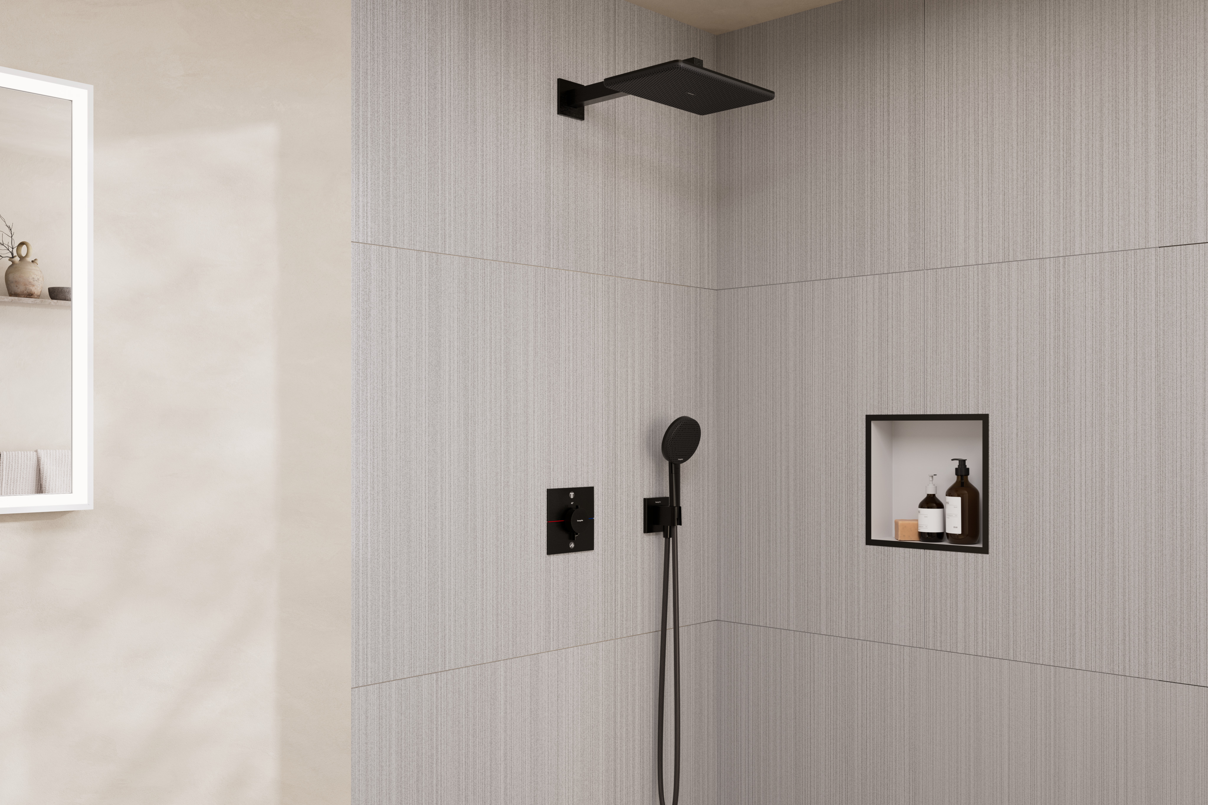 Fermer : Ensemble de douche encastrée thermostatique Raindance Alive Q / ShowerSelect Comfort E 1