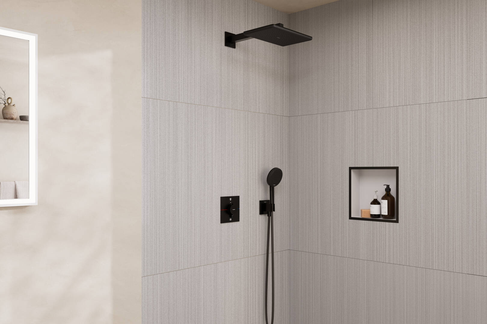 Fermer : Ensemble de douche encastrée thermostatique Raindance Alive Q / ShowerSelect Comfort E 1