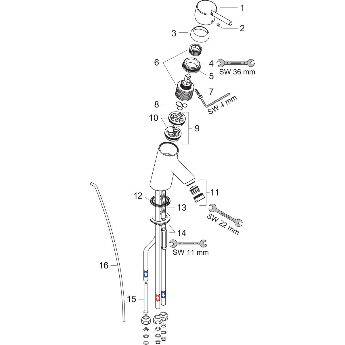 Spare parts for products 32032000