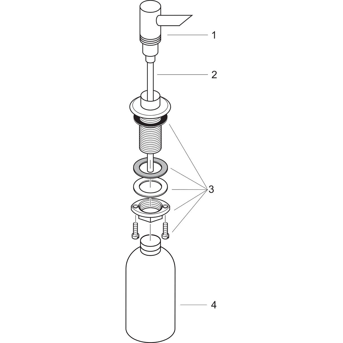 hansgrohe soap dispenser replacement bottle