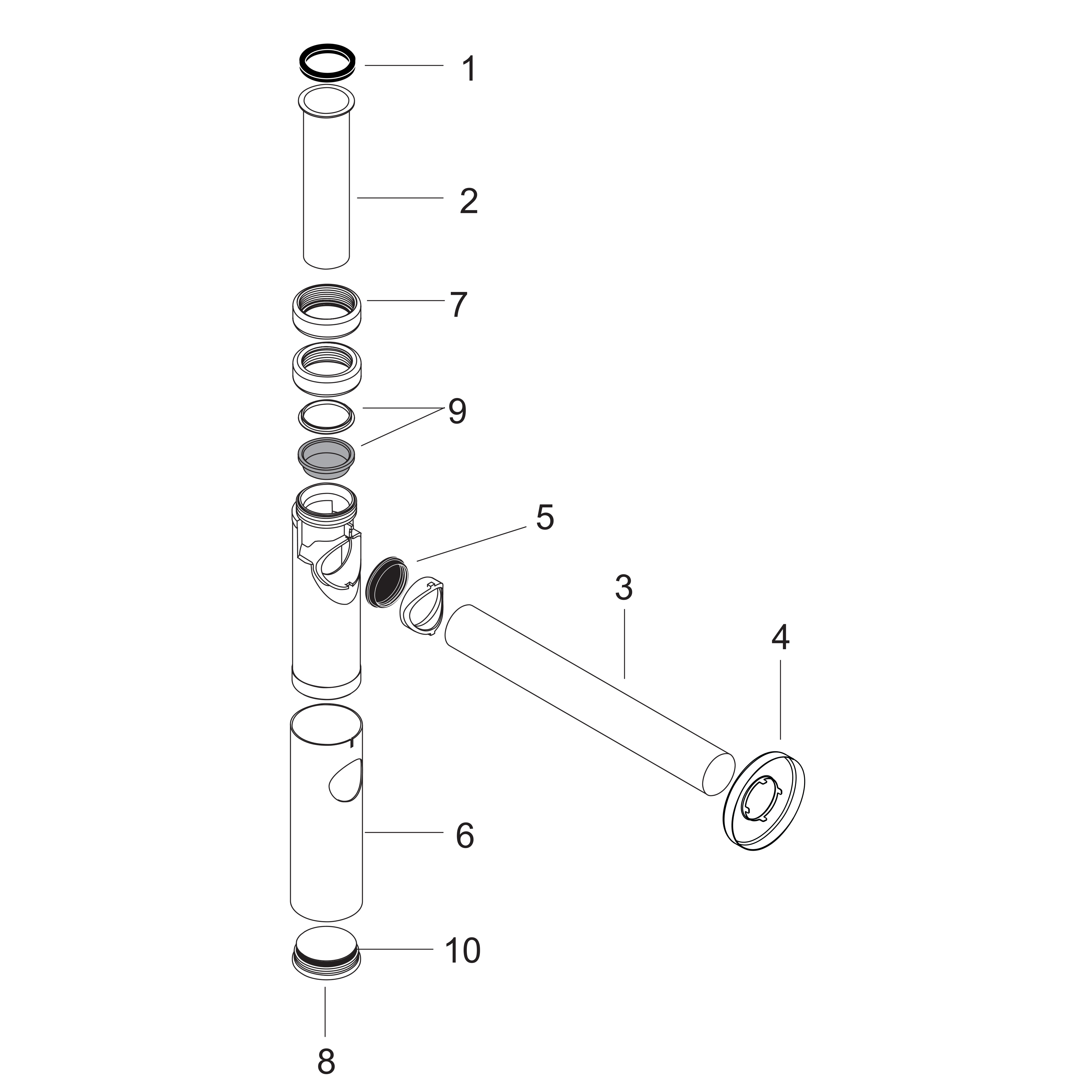 hansgrohe robinet d'arrêt: Robinet d'arrêt avec micro filter sortie G 3/8,  N° article 13904000