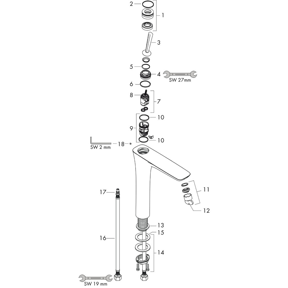 Spare parts for products 15081000