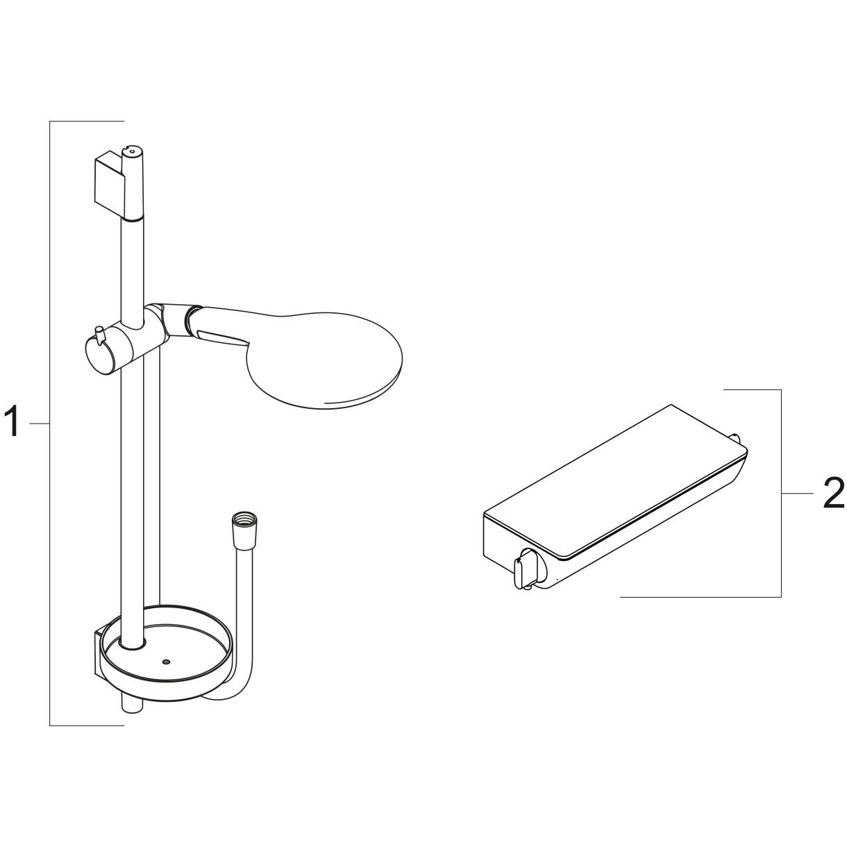 hansgrohe Colonne de douche Raindance Select S & Ecostat S - 27836000