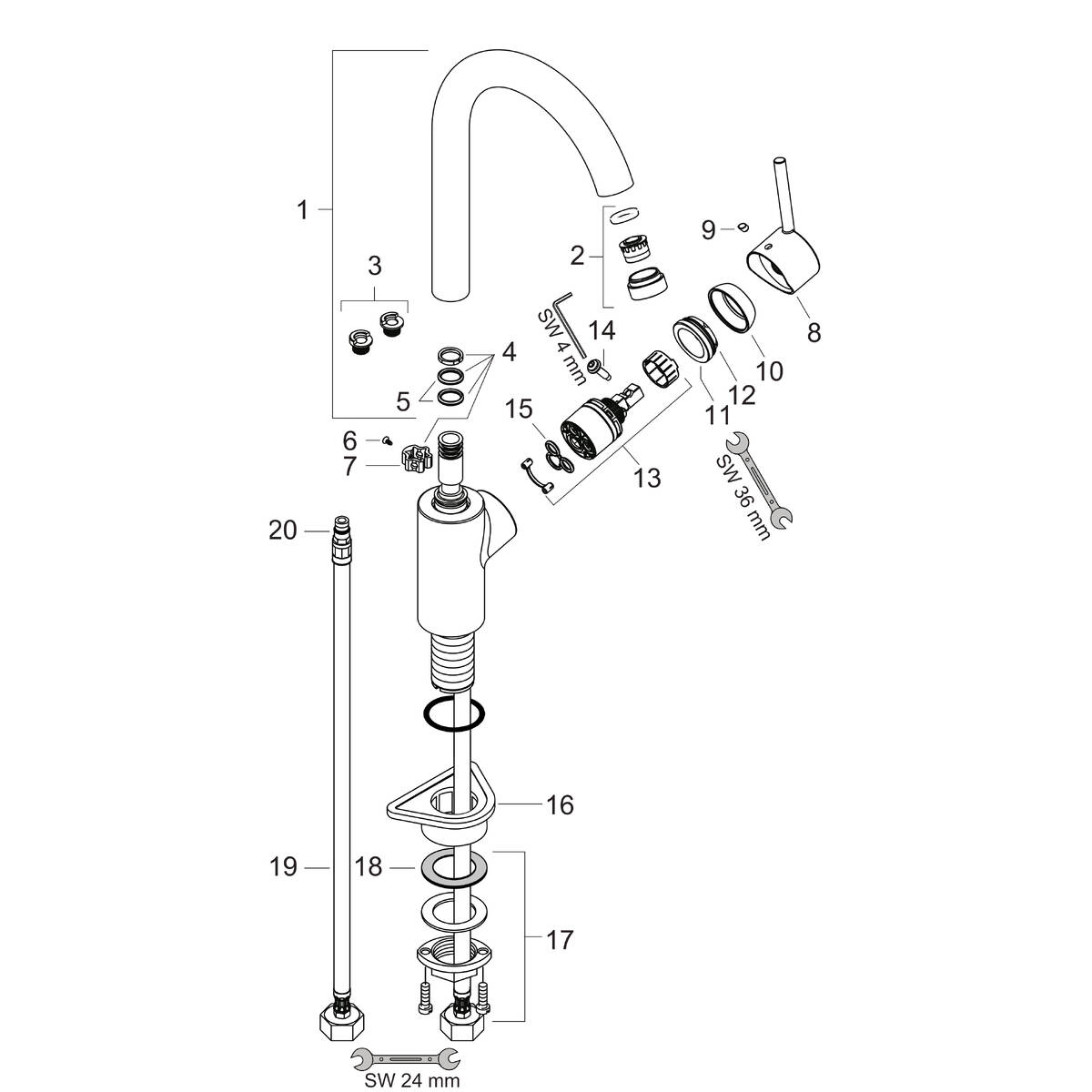 Spare parts for products 14863003