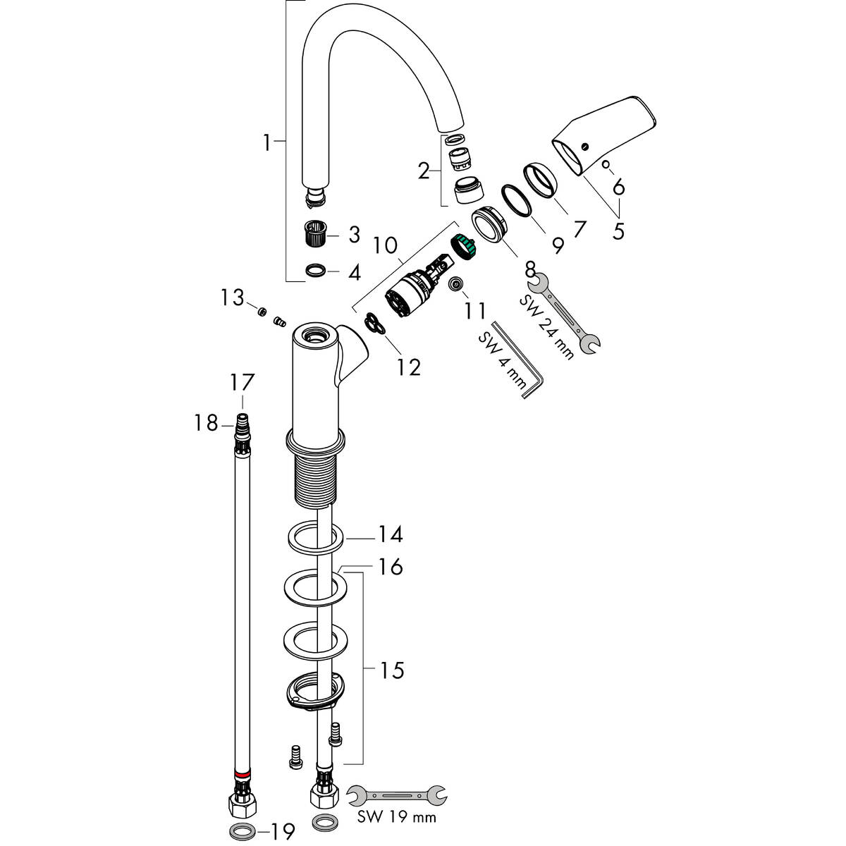 Spare parts for products 71131000