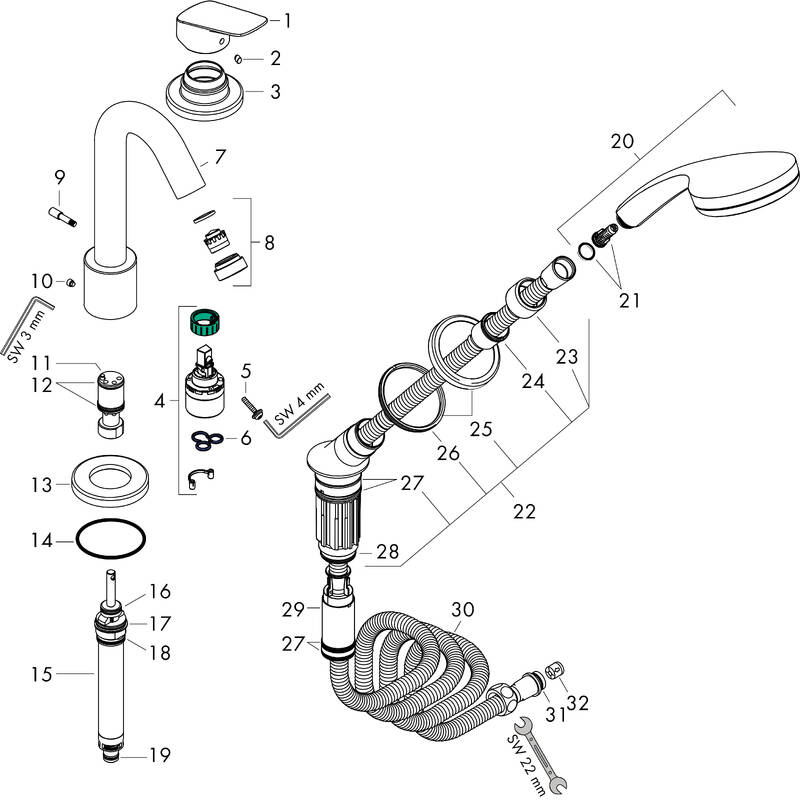 Spare parts for products 71310000